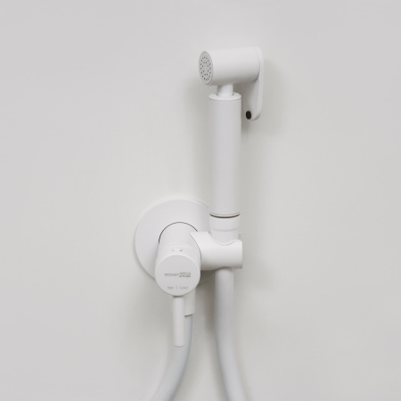 Гигиенический душ со смесителем WasserKraft A70538 белый матовый